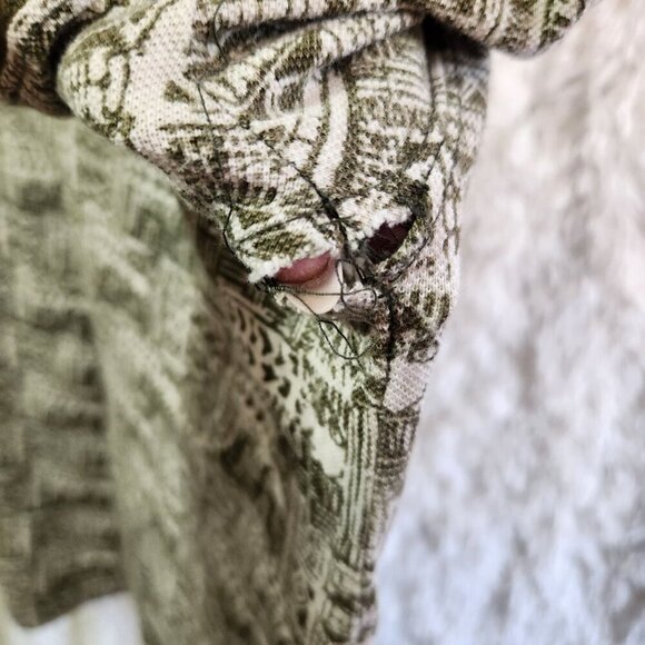 Northwest Territory Big Man 3X Polo Shirt Green Geometric Pattern 100% Cotton Ma - Picture 8 of 8